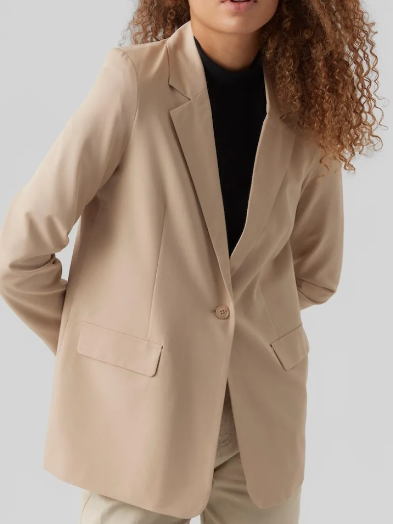 Vero Moda Jacken*VMZELDA LS LOOSE BLAZER BOO humus