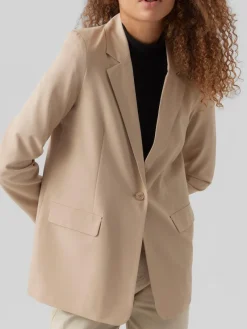 Vero Moda Jacken*VMZELDA LS LOOSE BLAZER BOO humus