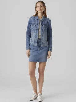 Vero Moda Jacken*VMZORICA LS DENIM JACKET MIX GA NOOS Medium Blue Denim