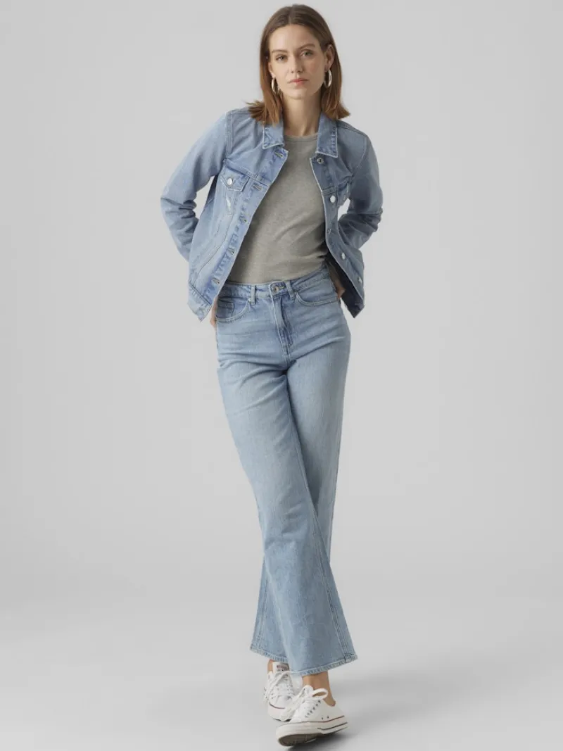 Vero Moda Jacken*VMZORICA LS DENIM JACKET MIX GA NOOS Light Blue Denim