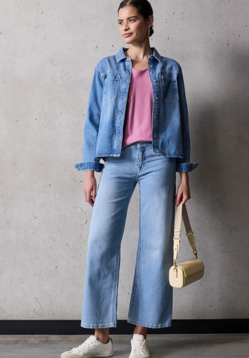 STREET ONE STUDIO Pullover & Sweatshirts*V-Neck Pullover intense rose mel.