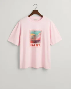 Gant Shirts|Big Boys*Washed Graphic T-Shirt california pink