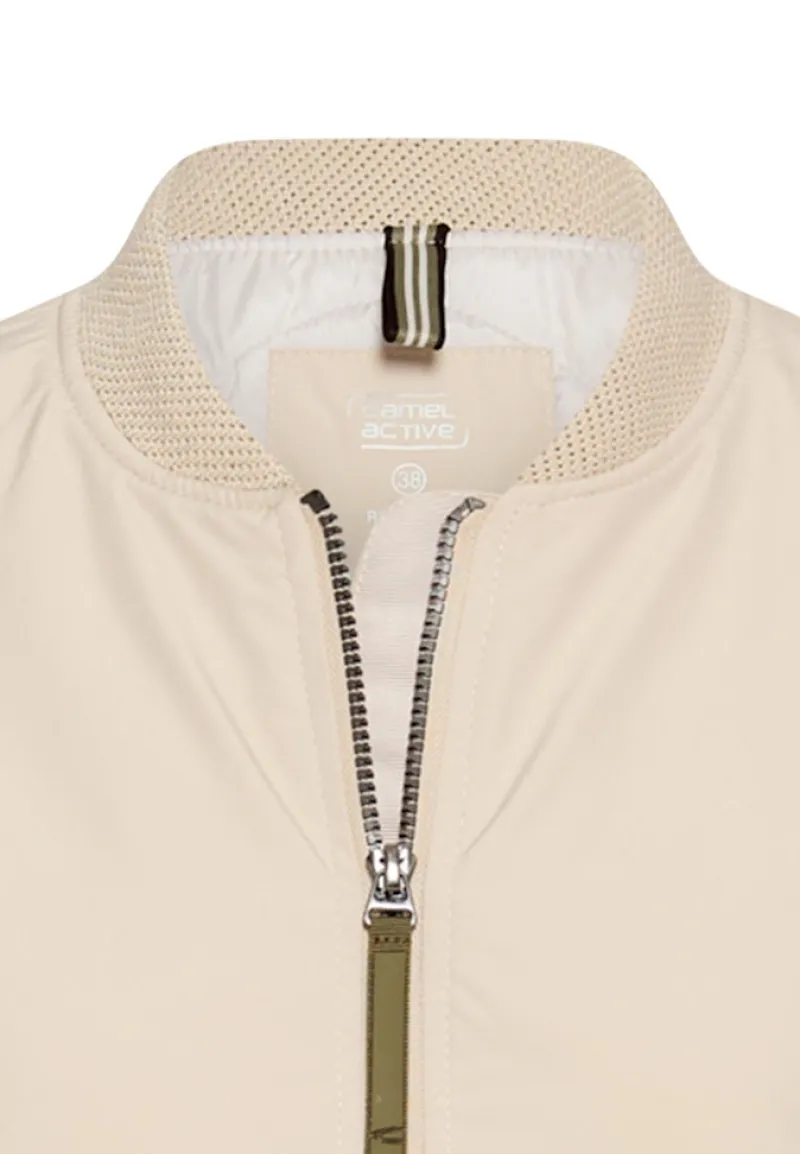 Camel Active Jacken*Wasserabweisender Mantel mit verstellbarer Kapuze und Stehkragen oak