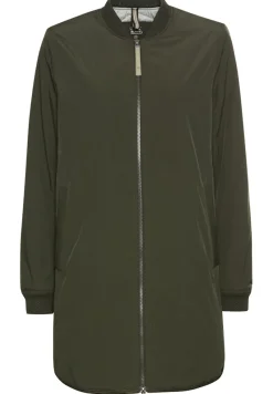 Camel Active Jacken*Wasserabweisender Mantel mit verstellbarer Kapuze und Stehkragen Forest Night