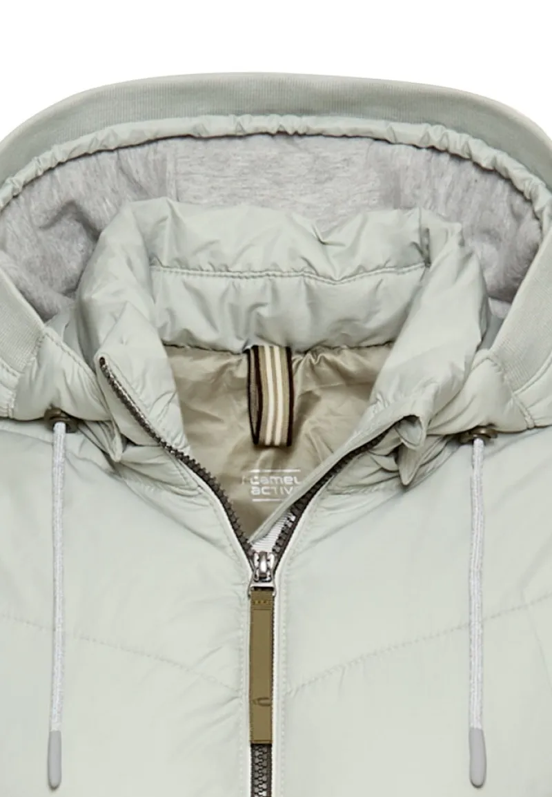 Camel Active Jacken*Wattierte Jacke mit abnehmbarer Kapuze light sage