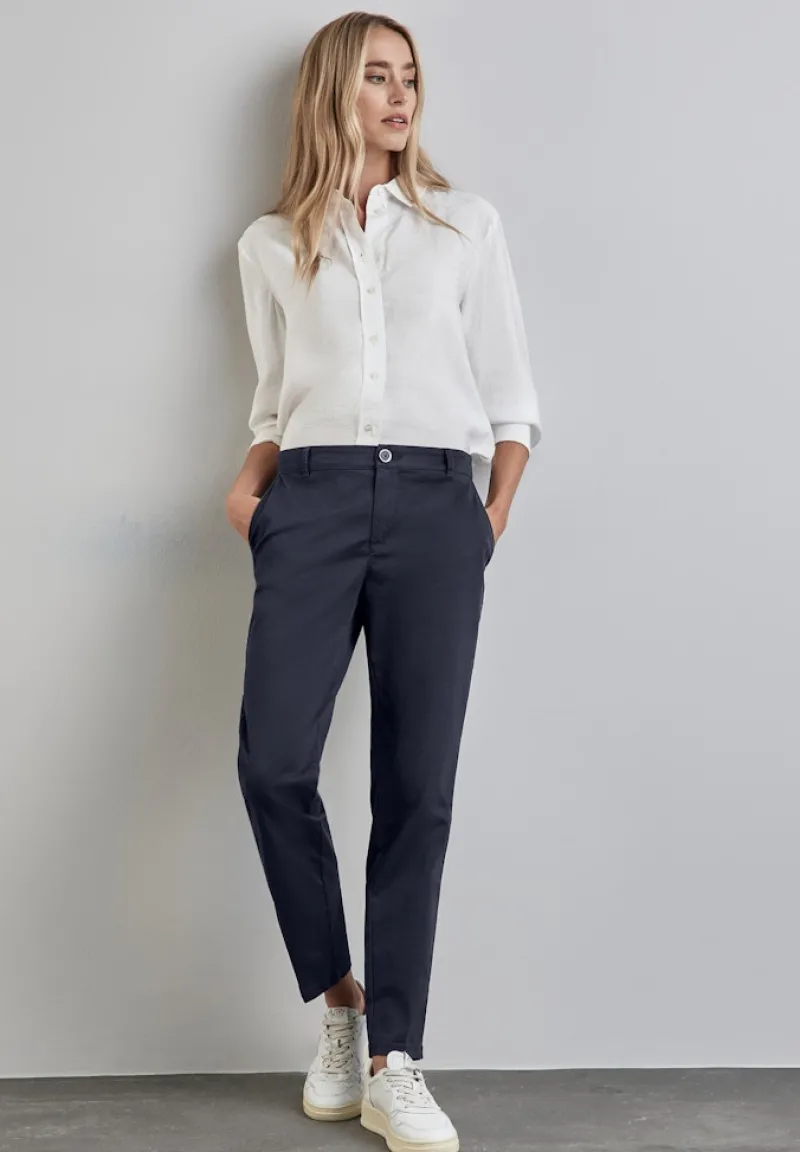 Street One Hosen*Weiche Chino night sky blue
