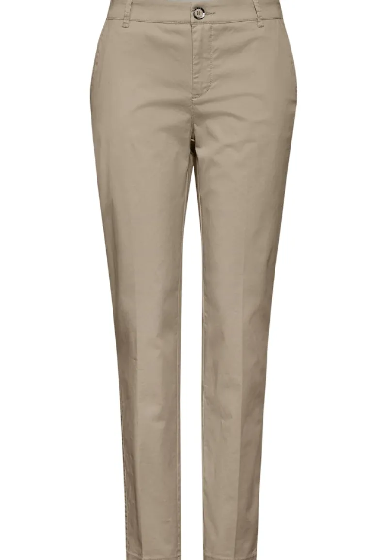Street One Hosen*Weiche Chino safari beige