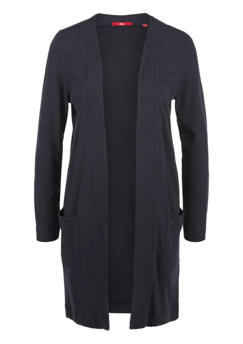 s.Oliver Pullover & Sweatshirts*Weicher Cardigan aus Jersey Blau