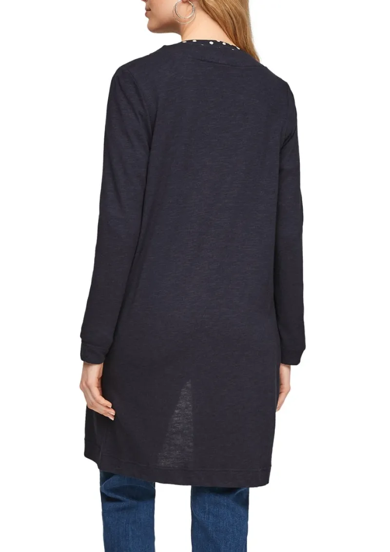 s.Oliver Pullover & Sweatshirts*Weicher Cardigan aus Jersey Blau