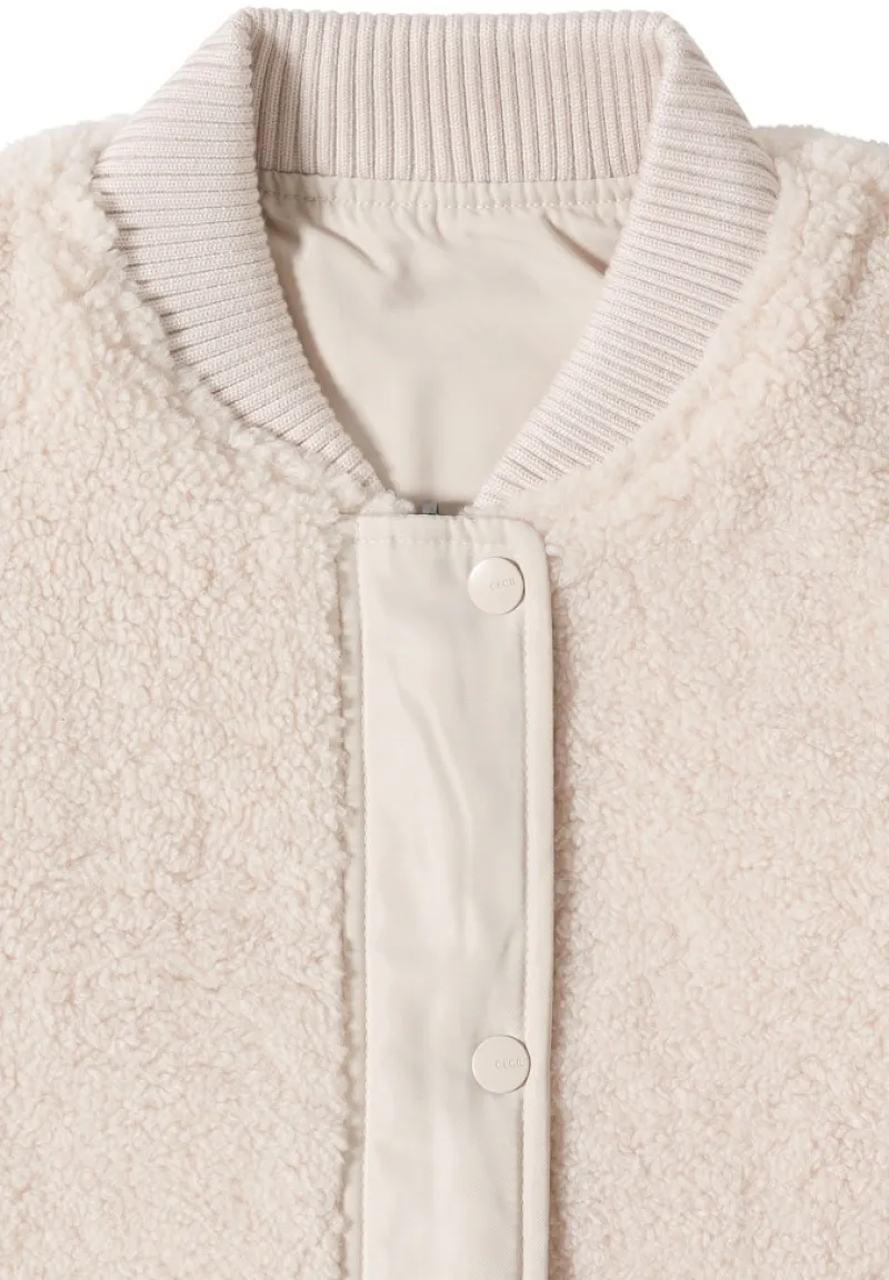 Cecil Jacken*Wendbarer Blouson teddy vanilla white