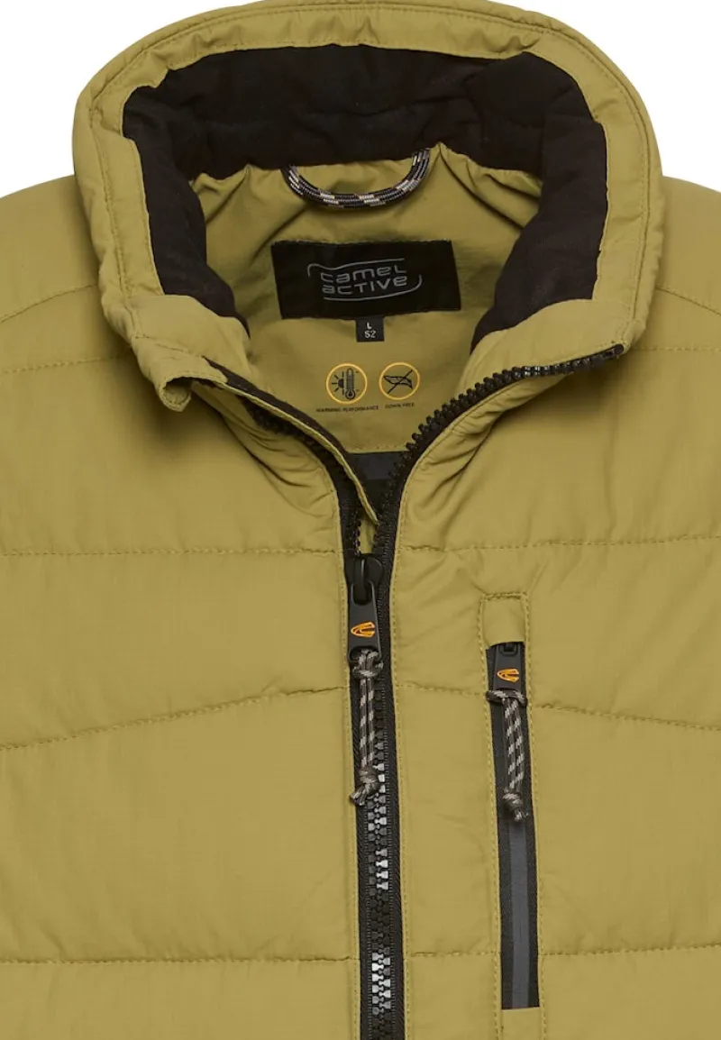 Camel Active Westen*Weste mit Stehkragen mosstone