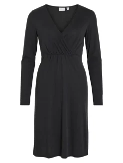 Vila Kleider*Wickelkleid Dala Black