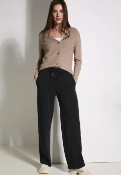 Cecil Hosen*Wide Leg Hose Black
