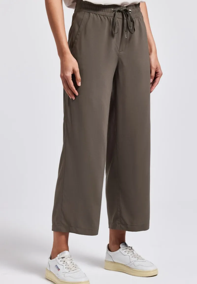 Street One Shorts*Wide Leg Hose nomad brown
