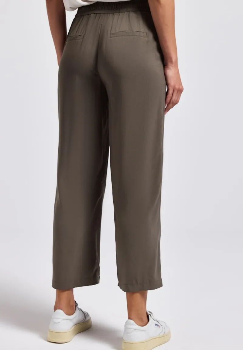 Street One Shorts*Wide Leg Hose nomad brown