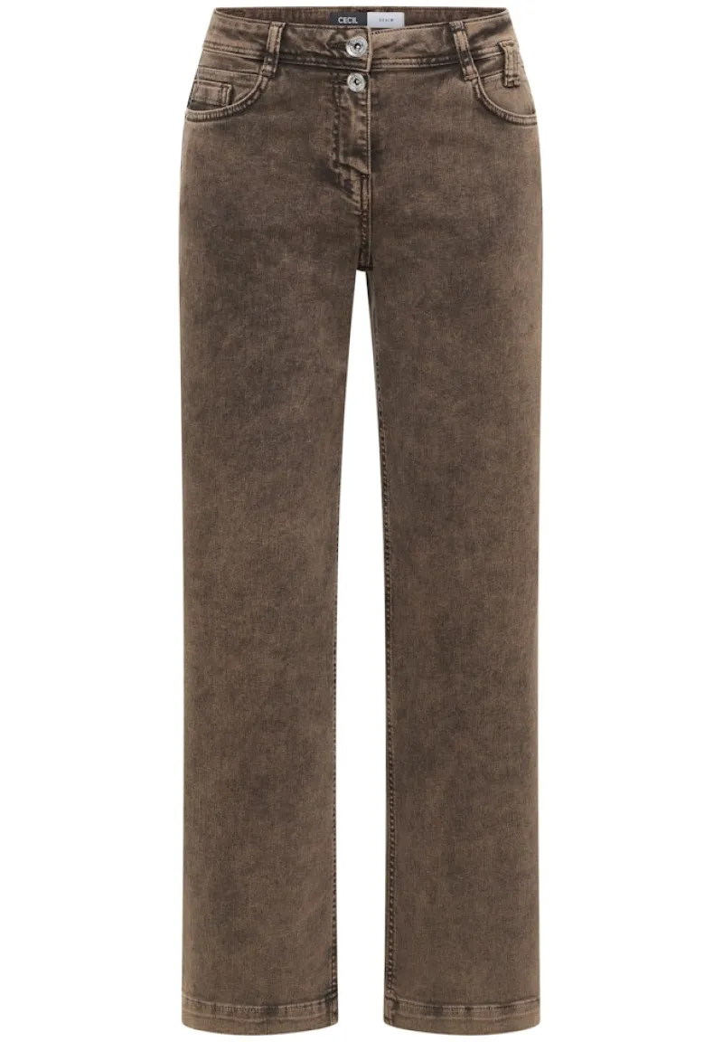 Cecil Jeans*Wide Leg Jeans chocolate mousse