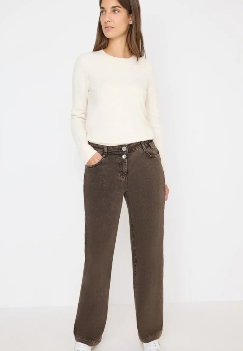 Cecil Jeans*Wide Leg Jeans chocolate mousse