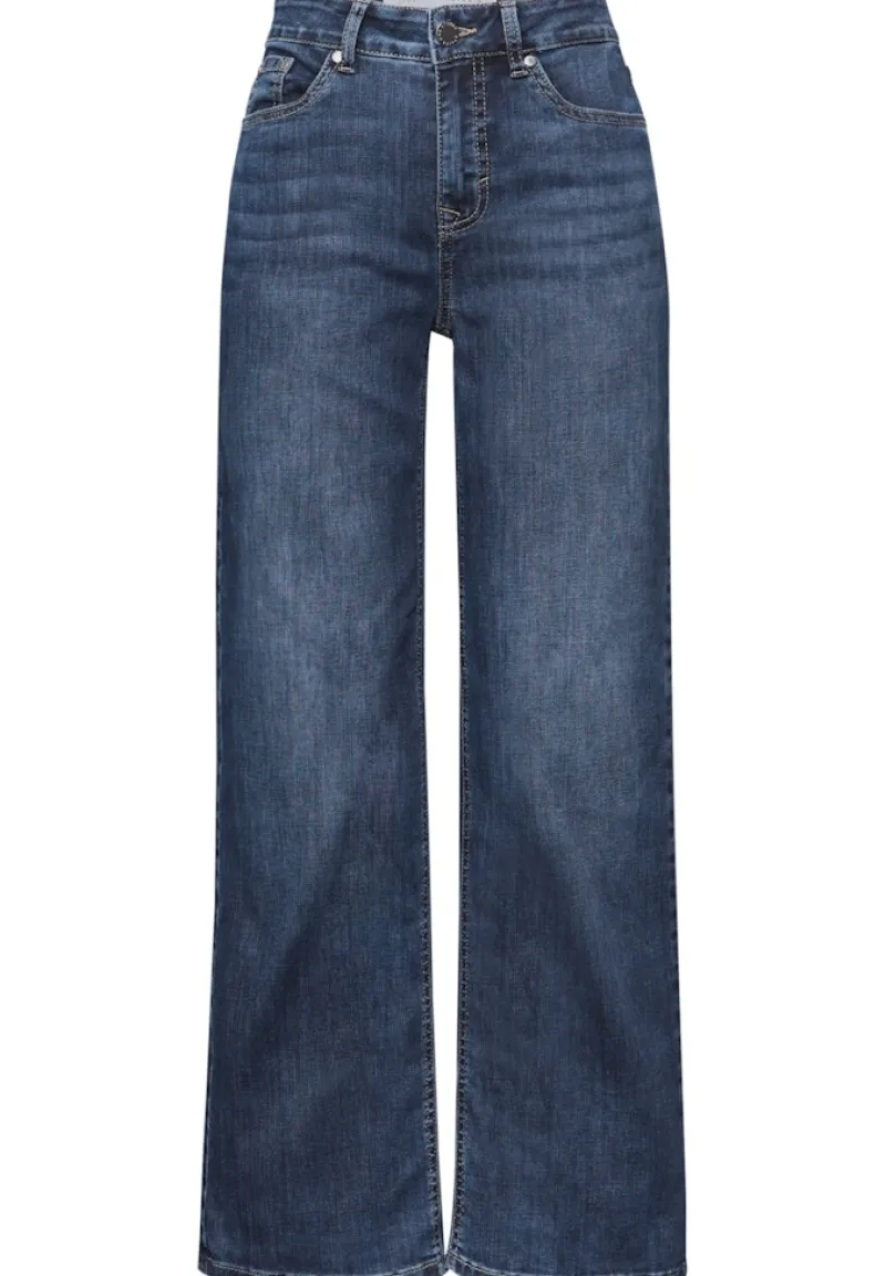 STREET ONE STUDIO Jeans*Wide Leg Jeans dark blue clean wash