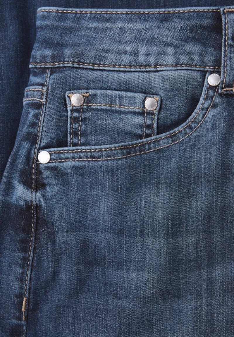 STREET ONE STUDIO Jeans*Wide Leg Jeans dark blue clean wash