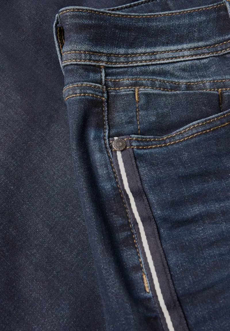 STREET ONE STUDIO Jeans*Wide Leg Jeans dark blue washed