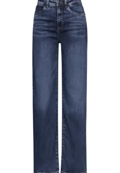 Street One Jeans*Wide Leg Jeans dark blue washed