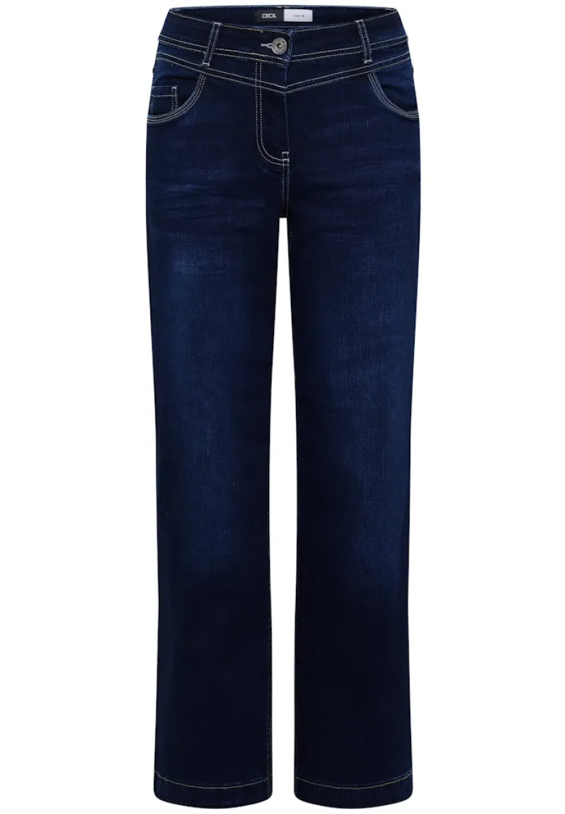 Cecil Jeans*Wide Leg Jeans dark blue wash