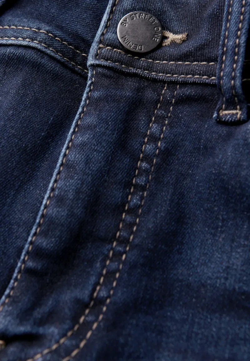 Street One Jeans*Wide Leg Jeans deep indigo soft washed