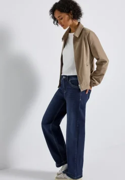 Street One Jeans*Wide Leg Jeans deep indigo soft washed