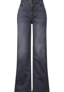 STREET ONE STUDIO Jeans*Wide Leg Jeans grey washed