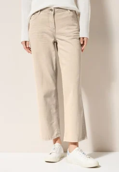 Cecil Hosen*Wide Leg Jeans jute beige