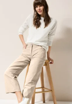 Cecil Hosen*Wide Leg Jeans jute beige