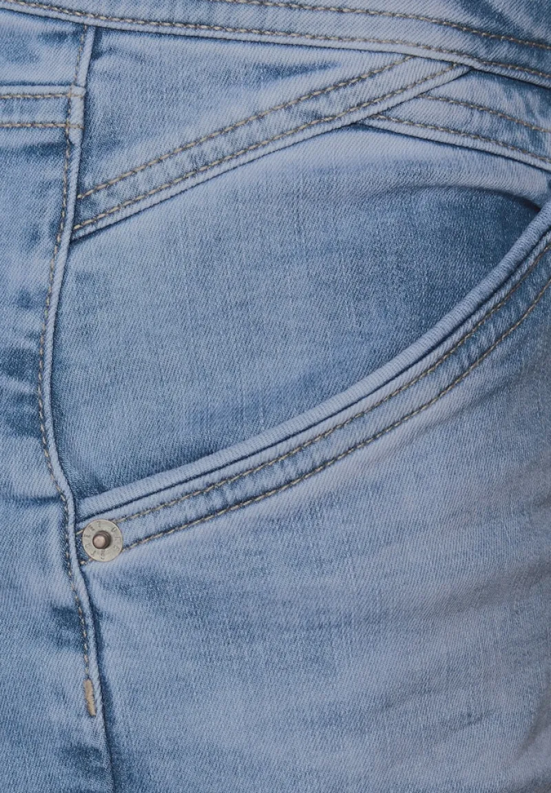 Street One Jeans*Wide Leg Jeans light blue washed