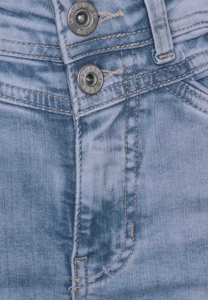 Street One Jeans*Wide Leg Jeans light blue washed