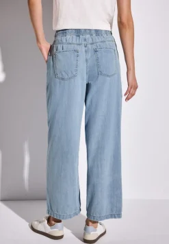 Street One Shorts*Wide Leg Jeans light blue clean