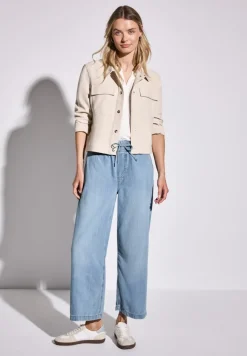 Street One Shorts*Wide Leg Jeans light blue clean