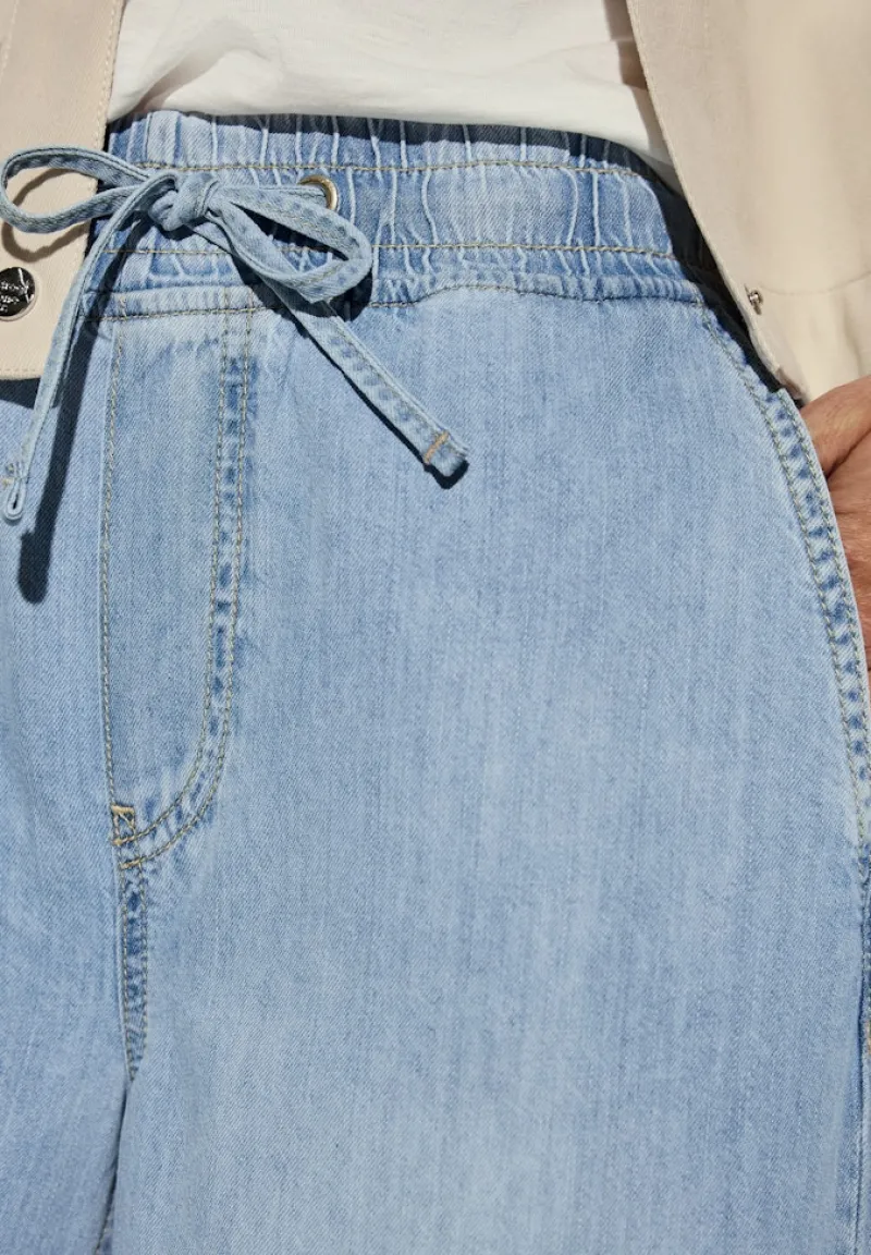 Street One Shorts*Wide Leg Jeans light blue clean