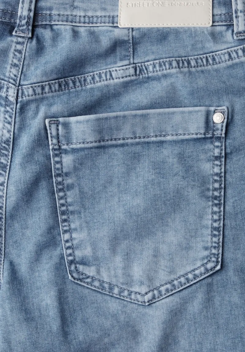 Street One Shorts*Wide Leg Jeans medium blue random