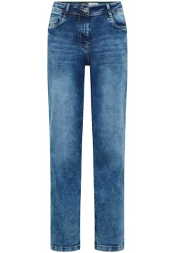 Cecil Jeans*Wide Leg Jeans mid blue used wash