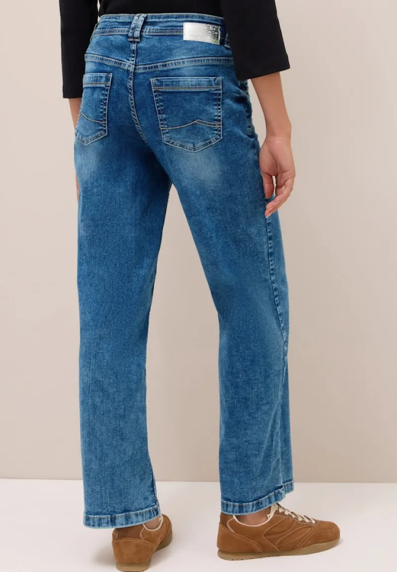 Cecil Jeans*Wide Leg Jeans mid blue used wash