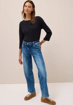 Cecil Jeans*Wide Leg Jeans mid blue used wash