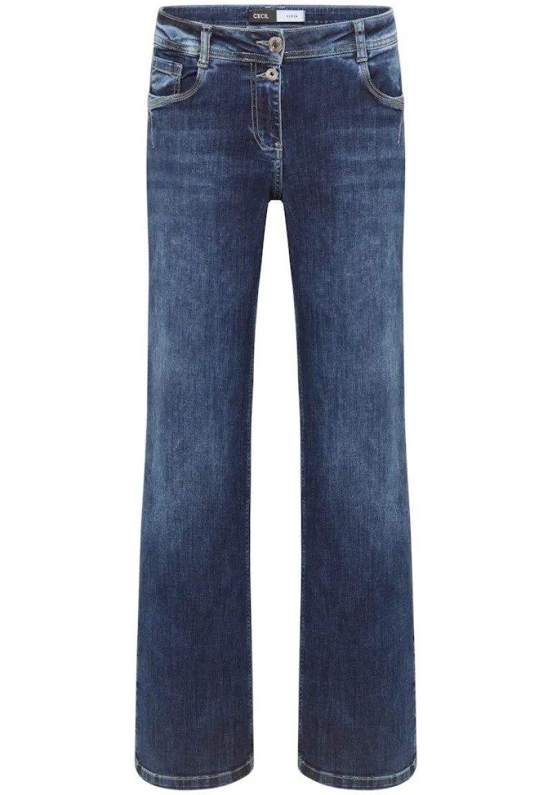 Cecil Jeans*Wide Leg Jeans mid blue wash