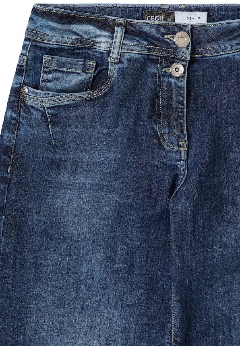 Cecil Jeans*Wide Leg Jeans mid blue wash
