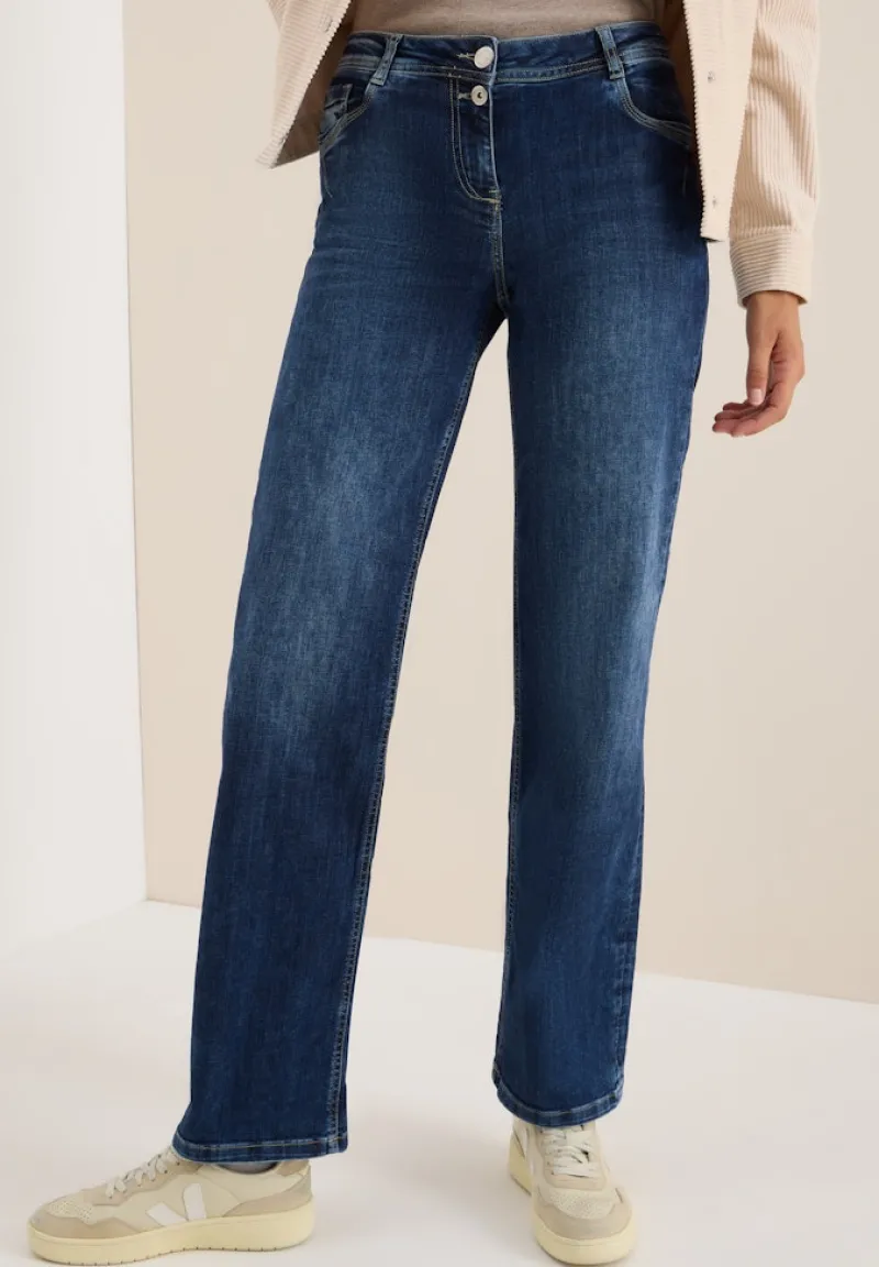 Cecil Jeans*Wide Leg Jeans mid blue wash