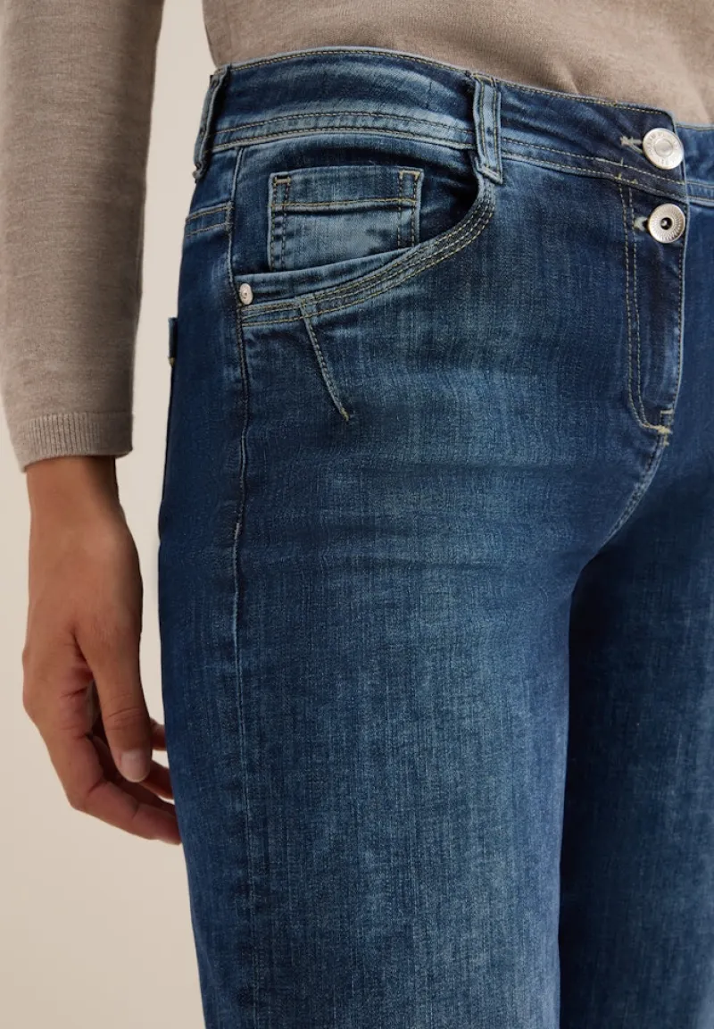 Cecil Jeans*Wide Leg Jeans mid blue wash
