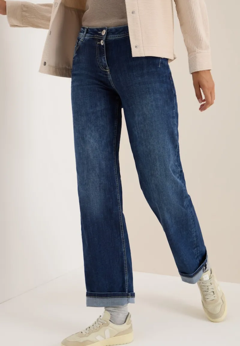 Cecil Jeans*Wide Leg Jeans mid blue wash