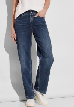 Street One Jeans*Wide Leg Jeans mid blue wash