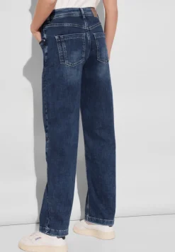 Street One Jeans*Wide Leg Jeans mid blue wash