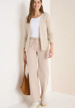 Cecil Jeans*Wide Leg Jeans mit Flare eggshell white