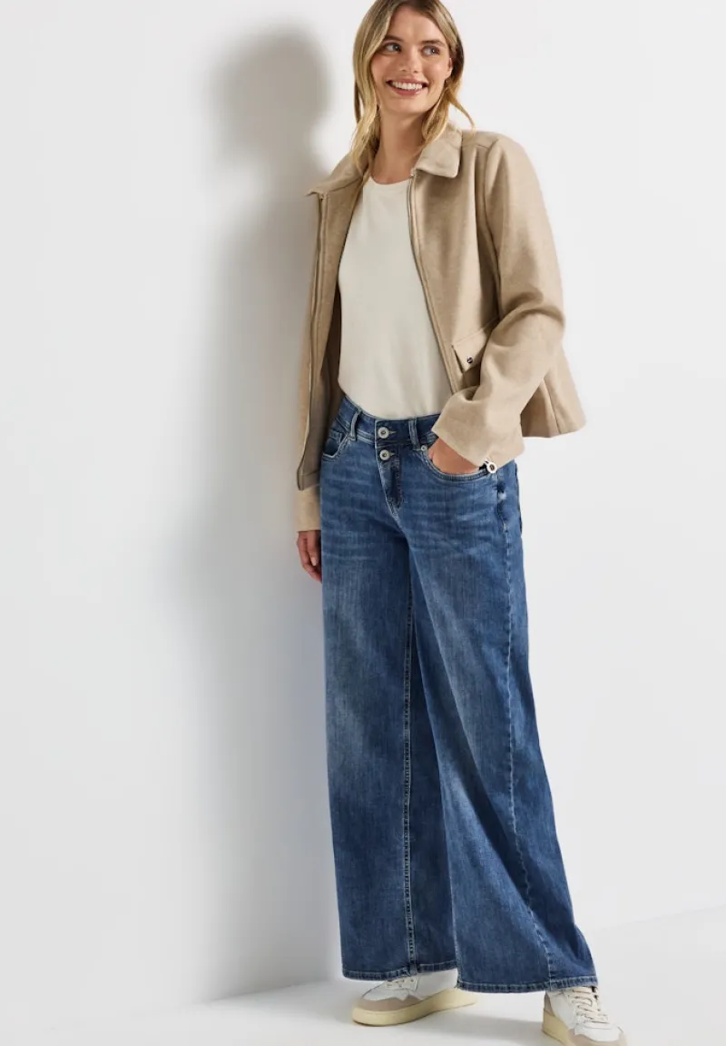 Street One Jeans*Wide Leg Jeans soft blue