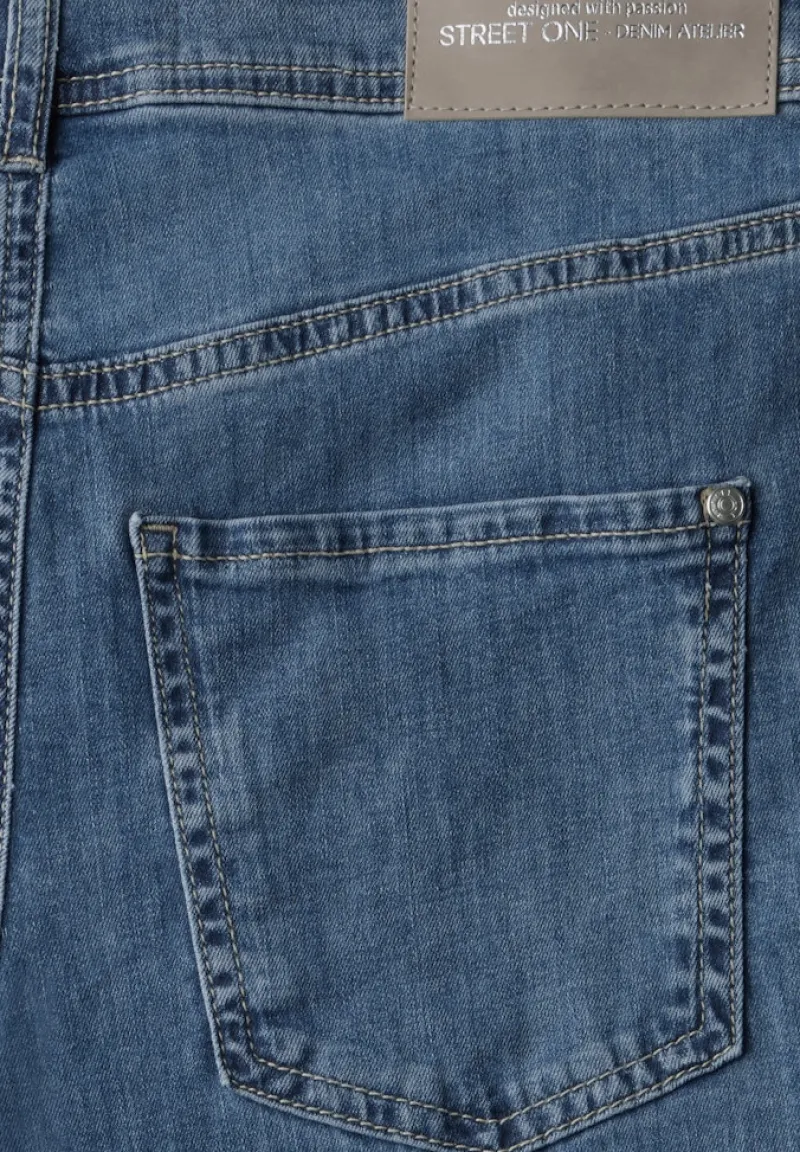 Street One Jeans*Wide Leg Jeans soft medium washed